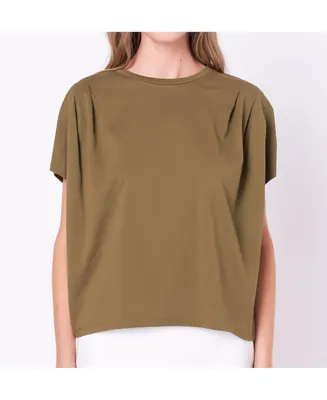 English Factory Women's Pleated T-Shirt