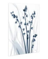 Empire Art Direct "Radiant Blues 1" Frameless Free Floating Tempered Glass Panel Graphic Wall Art, 48" x 32" x 0.2"