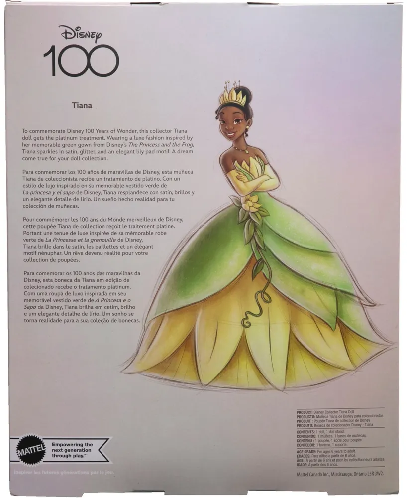 Disney Collector 100 Platinum Tiana Doll - Multi