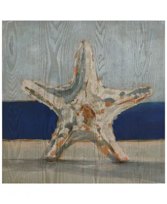 Empire Art Direct "Starfish By The Sea" Fine Giclee Printed Directly on Hand Finished Ash Wood Wall Art, 24" x 24" x 1.5"