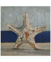 Empire Art Direct "Starfish By The Sea" Fine Giclee Printed Directly on Hand Finished Ash Wood Wall Art, 24" x 24" x 1.5"