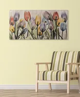 Empire Art Direct "Tulipscape" Fine Radiographic Photography Giclee Printed Directly on Hand Finished Ash Wood Wall Art, 48" x 24" x 1.5" - Multi