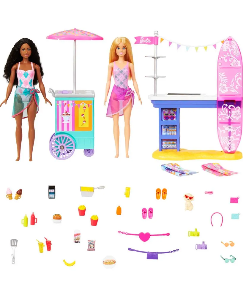 Barbie Beach Boardwalk Playset - Multi