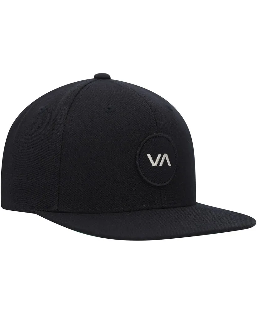 Men's Rvca Black Va Patch Snapback Hat