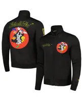 Men's Freeze Max Black Looney Tunes Full-Zip Track Jacket