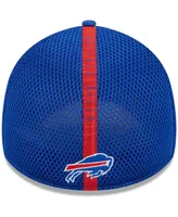 Men's New Era Royal Buffalo Bills Stripe 39THIRTY Flex Hat