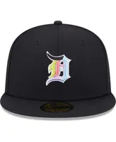 Men's New Era Black Detroit Tigers Multi-Color Pack 59FIFTY Fitted Hat