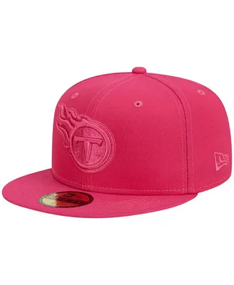 Men's New Era Pink Tennessee Titans Color Pack 59FIFTY Fitted Hat