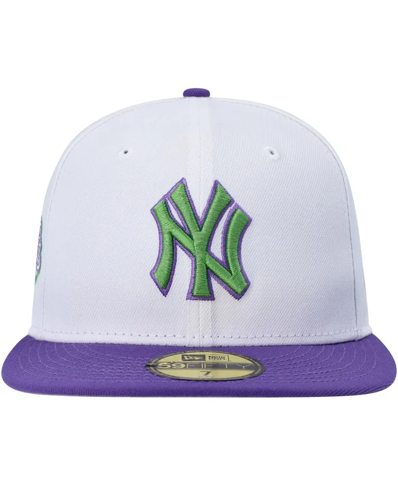 Men's New Era White York Yankees Side Patch 59FIFTY Fitted Hat