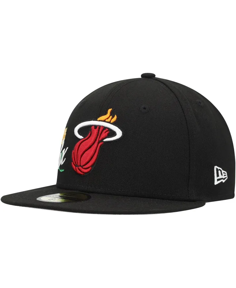 Men's New Era Black Miami Heat Crown Champs 59FIFTY Fitted Hat