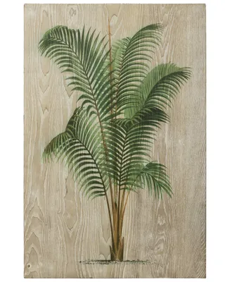 Empire Art Direct "Coastal Palm Ii" Fine Giclee Printed Directly on Hand Finished Ash Wood Wall Art, 36" x 24" x 1.5"
