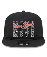 Men's New Era Black New York Mets Street Team A-Frame Trucker 9FIFTY Snapback Hat