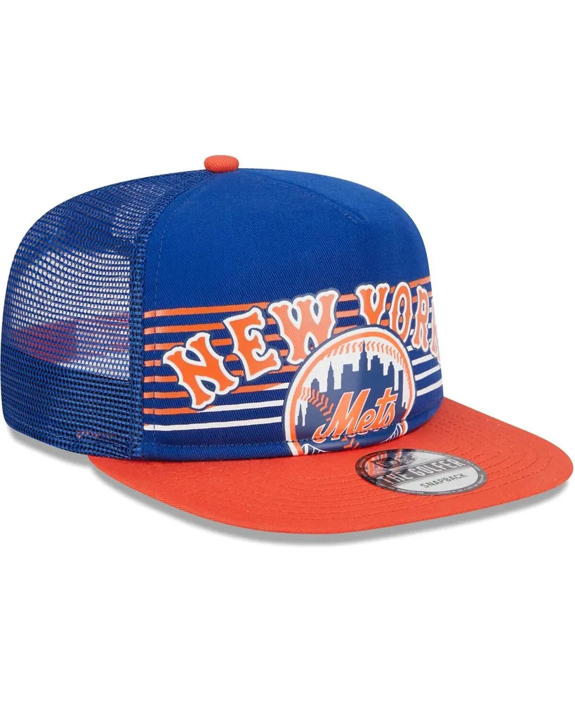 Men's New Era Royal New York Mets Speed Golfer Trucker Snapback Hat