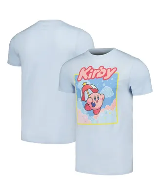 Men's and Women's Mad Engine Light Blue Nintendo Kirby Starry Box T-shirt