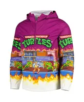 Men's Chalk Line Purple Teenage Mutant Ninja Turtles Half-Zip Lightweight Jacket