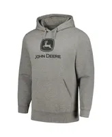 Men's and Women's Top of the World Charcoal John Deere Classic Trademark Pullover Hoodie