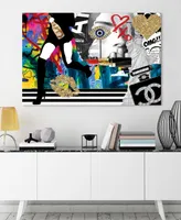 Empire Art Direct "Glamour" Frameless Free Floating Tempered Glass Panel Graphic Wall Art, 32" x 48" x 0.2" - Multi