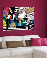 Empire Art Direct "Glamour" Frameless Free Floating Tempered Glass Panel Graphic Wall Art, 32" x 48" x 0.2" - Multi