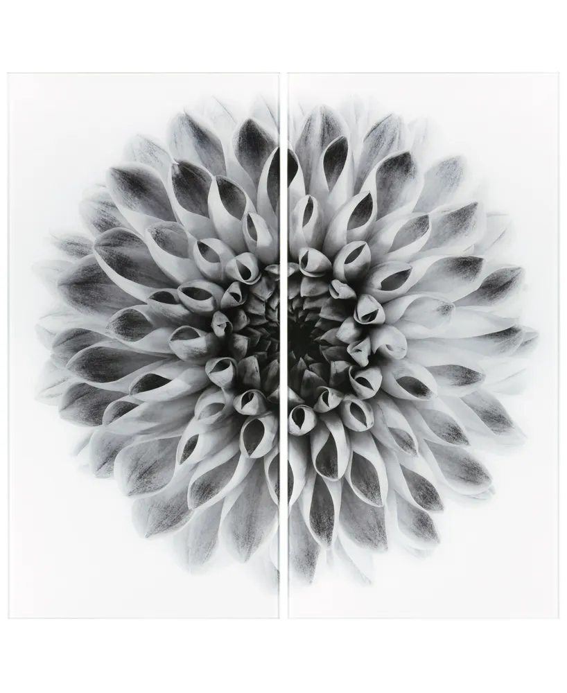 Empire Art Direct Dahlia Ab Frameless Free Floating Tempered