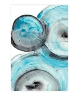 Empire Art Direct "Ripple Effect Iv" Frameless Free Floating Tempered Glass Panel Graphic Wall Art, 32" x 48" x 0.2"