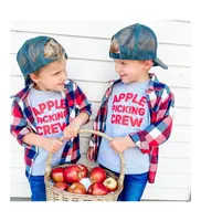 Sweet Wink Little and Big Boys Apple Picking Crew Short Sleeve T-Shirt