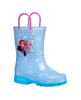 Disney Toddler Girls Frozen Anna and Elsa Dual Sizes Rain Boots