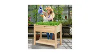 Raised Garden Elevated Wood Planter Box Stand