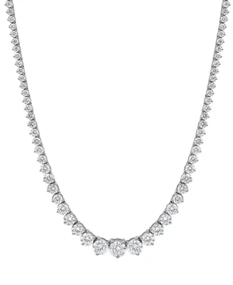 Badgley Mischka Lab Grown Diamond Graduated 16-1/2" Collar Necklace (10 ct. t.w.) in 14k White Gold or 14k Yellow Gold