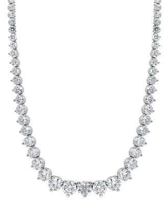 Badgley Mischka Lab Grown Diamond Graduated 16-1/2" Collar Necklace (15 ct. t.w.) in 14K White Gold or 14k Yellow Gold