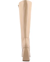Journee Collection Women's Mylah Platform Block Heel Knee High Boots