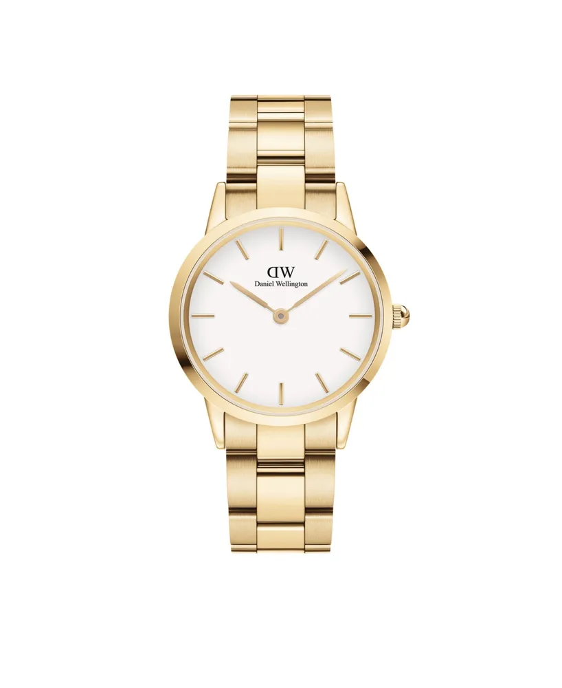 Daniel Wellington Women's Iconic Link Gold-Tone Stainless Steel Watch 32mm