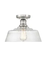 Trade Winds Lighting Trade Winds Finn 1-Light Ceiling Light in Polished Nickel