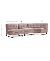 Closeout! Kathya 117" 3-Pc. Fabric Modular Sectional, Created for Macy's