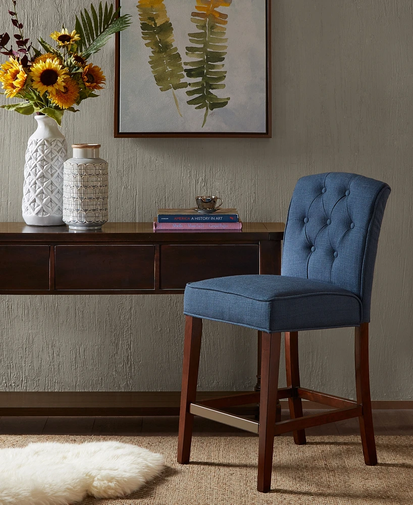 Madison Park Marian 19.5" Wide Fabric Tufted Counter Stool