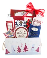 Alder Creek Gift Baskets Holiday White Tea and Ginger Winter Escape Gift Tote, 10 Piece