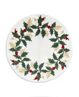 Lenox Holiday Embroidered 4 Pack Placemats, Set