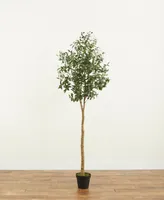 Nearly Natural 84" Artificial Olive Tree