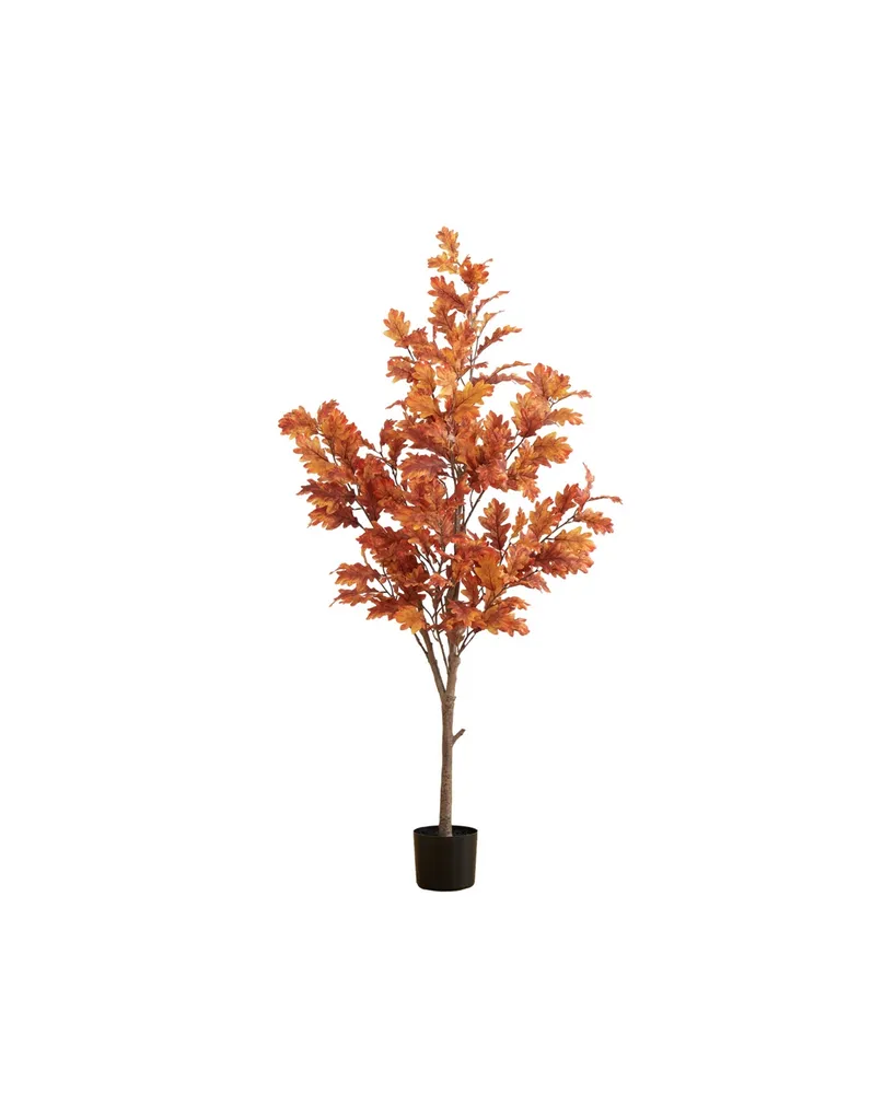 Nearly Natural 60" Autumn Oak Artificial Fall Tree