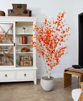 Nearly Natural 72" Autumn Birch Artificial Fall Tree