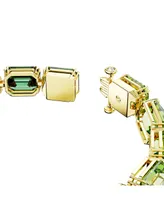 Swarovski Gold-Tone Color Octagon Crystal Flex Bracelet