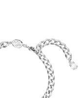 Swarovski Rhodium-Plated Mixed Crystal Charm Link Bracelet