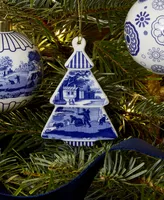 Spode Blue Italian Tree Shaped Ornament