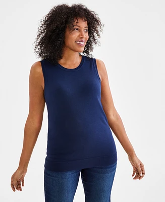 Style & Co Women's Sleeveless Shell Sweater Top