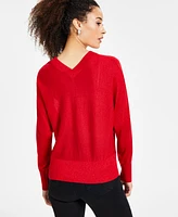 I.n.c. International Concepts Women's Metallic Dolman-Sleeve Top, Created for Macy's
