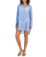 J Valdi Women's Big Shirt Cover-Up Top