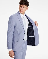 Tommy Hilfiger Men's Modern-Fit Th Flex Stretch Chambray Suit Separate Jacket