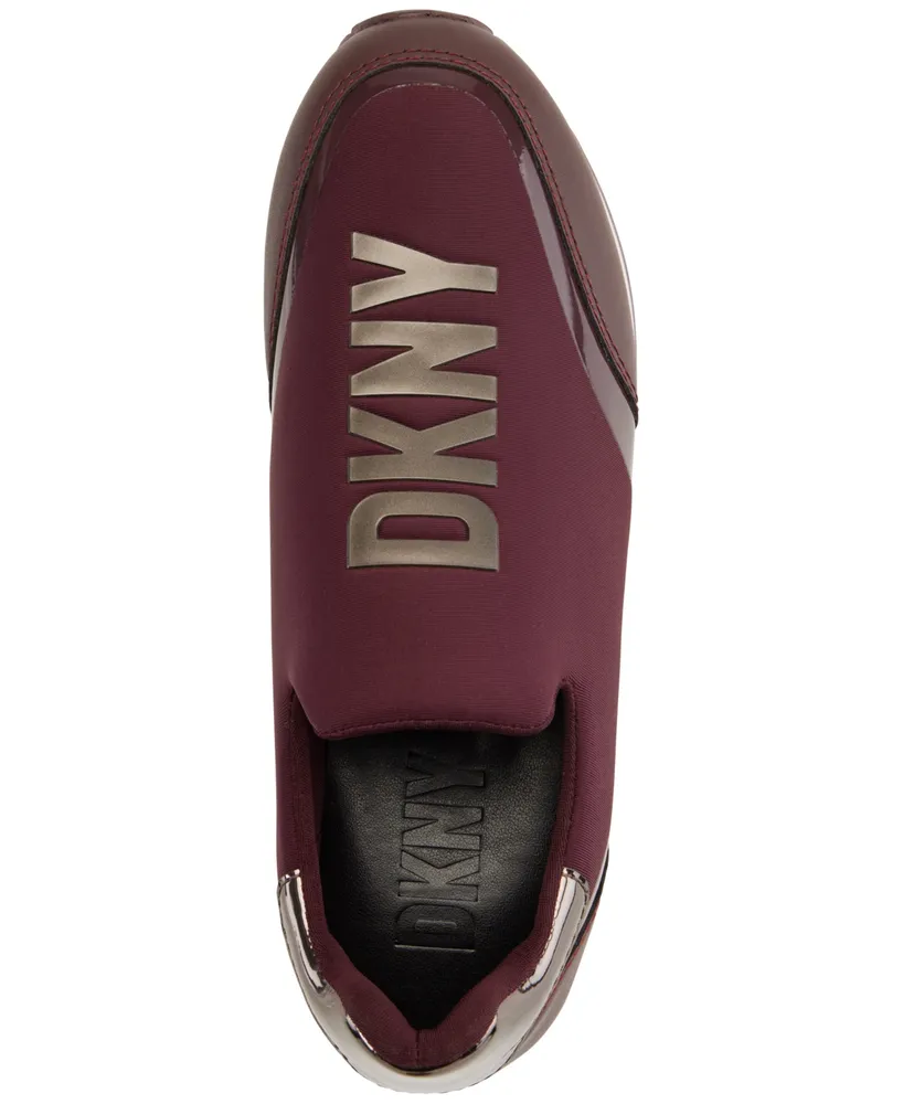 Dkny Women's Dalla Logo Slip-On Striped Platform Sneakers