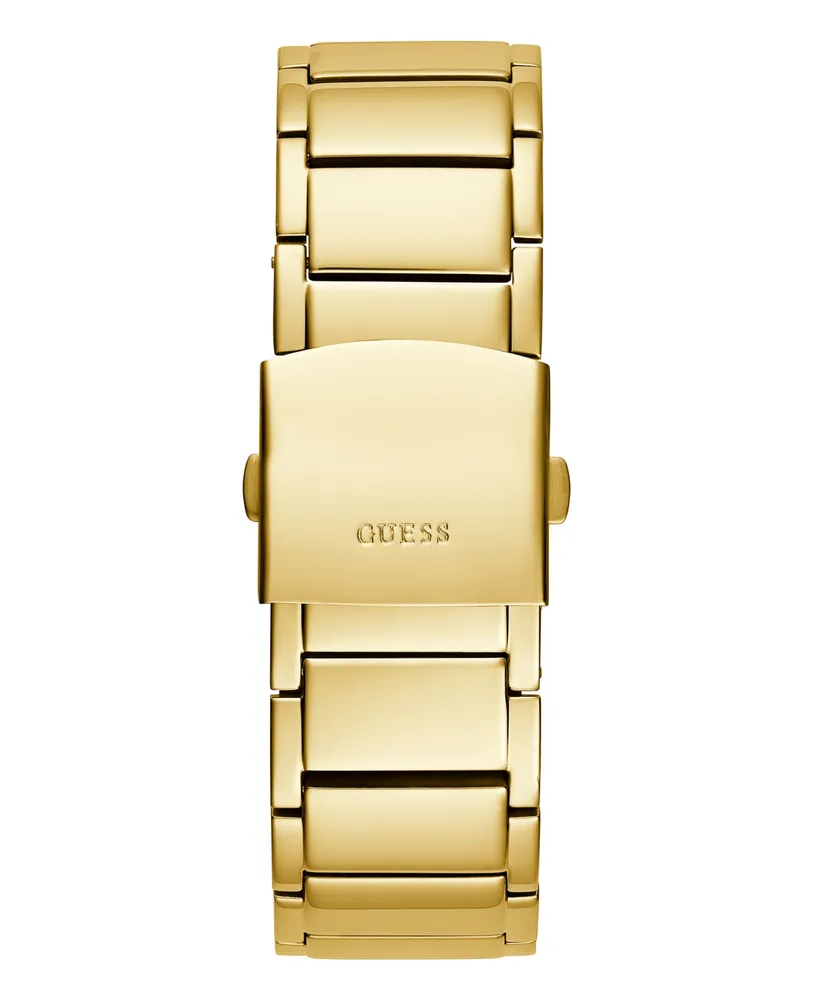 Guess Men's Multi-Function Gold-Tone Stainless Steel Watch 48mm