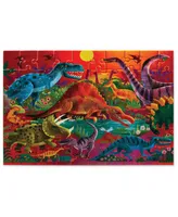 Crocodile Creek Dazzling Dinosaurs Holographic Foil Puzzle, 60 Pieces