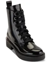 Dkny Women's Talma Lace-Up Combat Boots